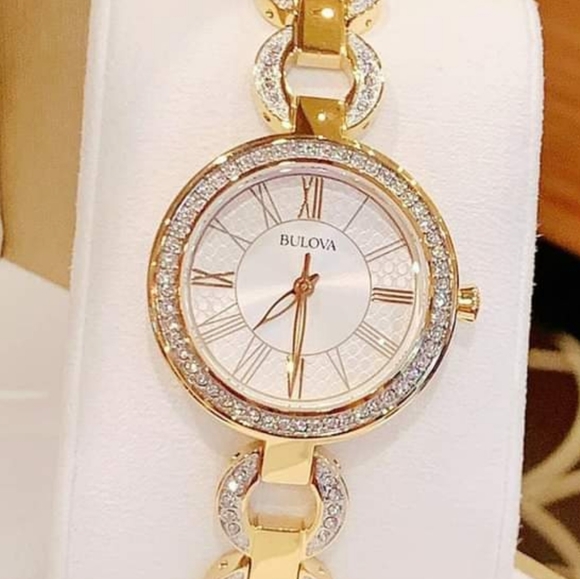 ***BRAND NEW*** Classic Crystal Bezel Stainless Steel Ladies Quartz Watch - Picture 4 of 8